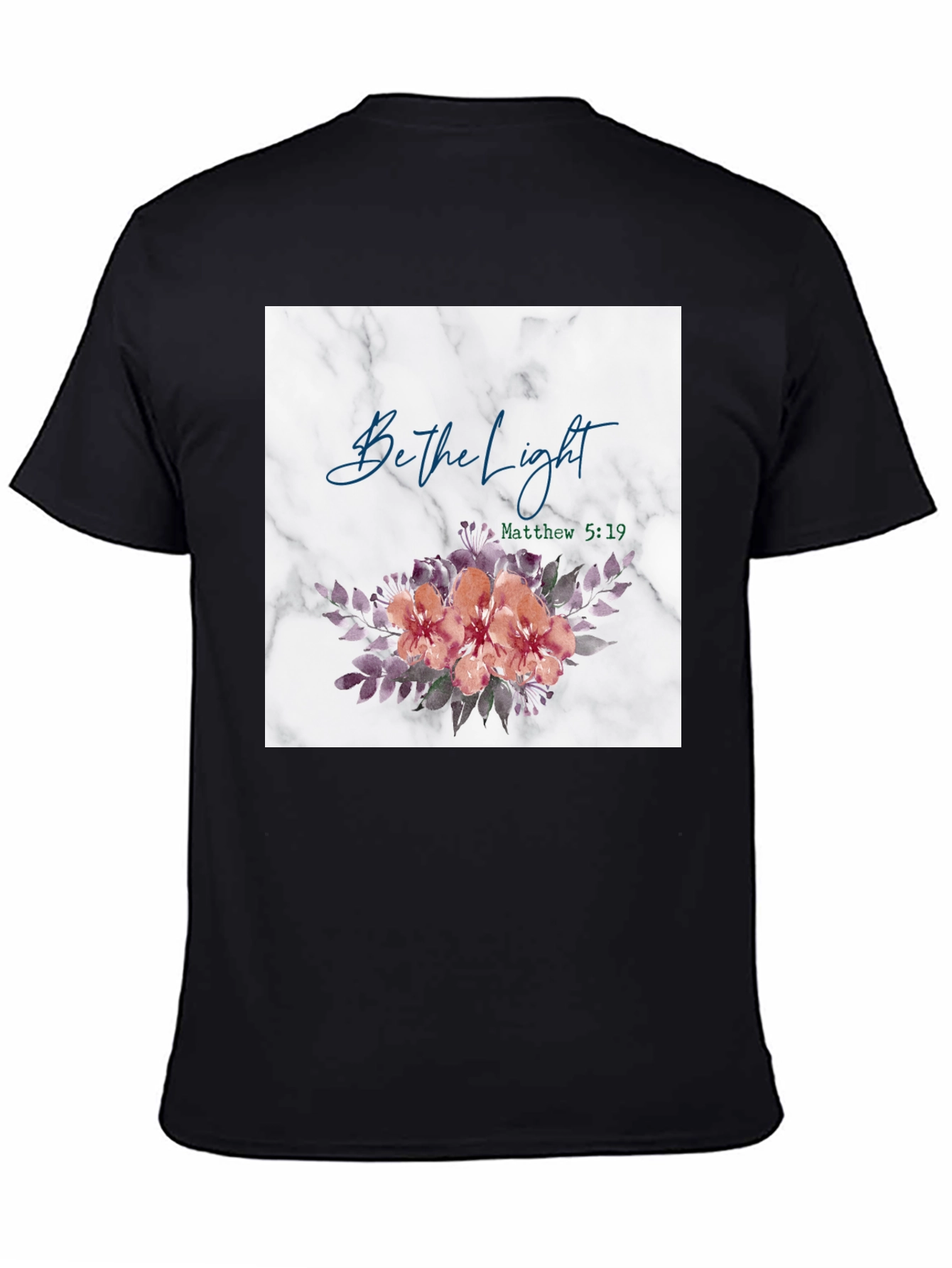 Be the Light Floral Graphic T-Shirt