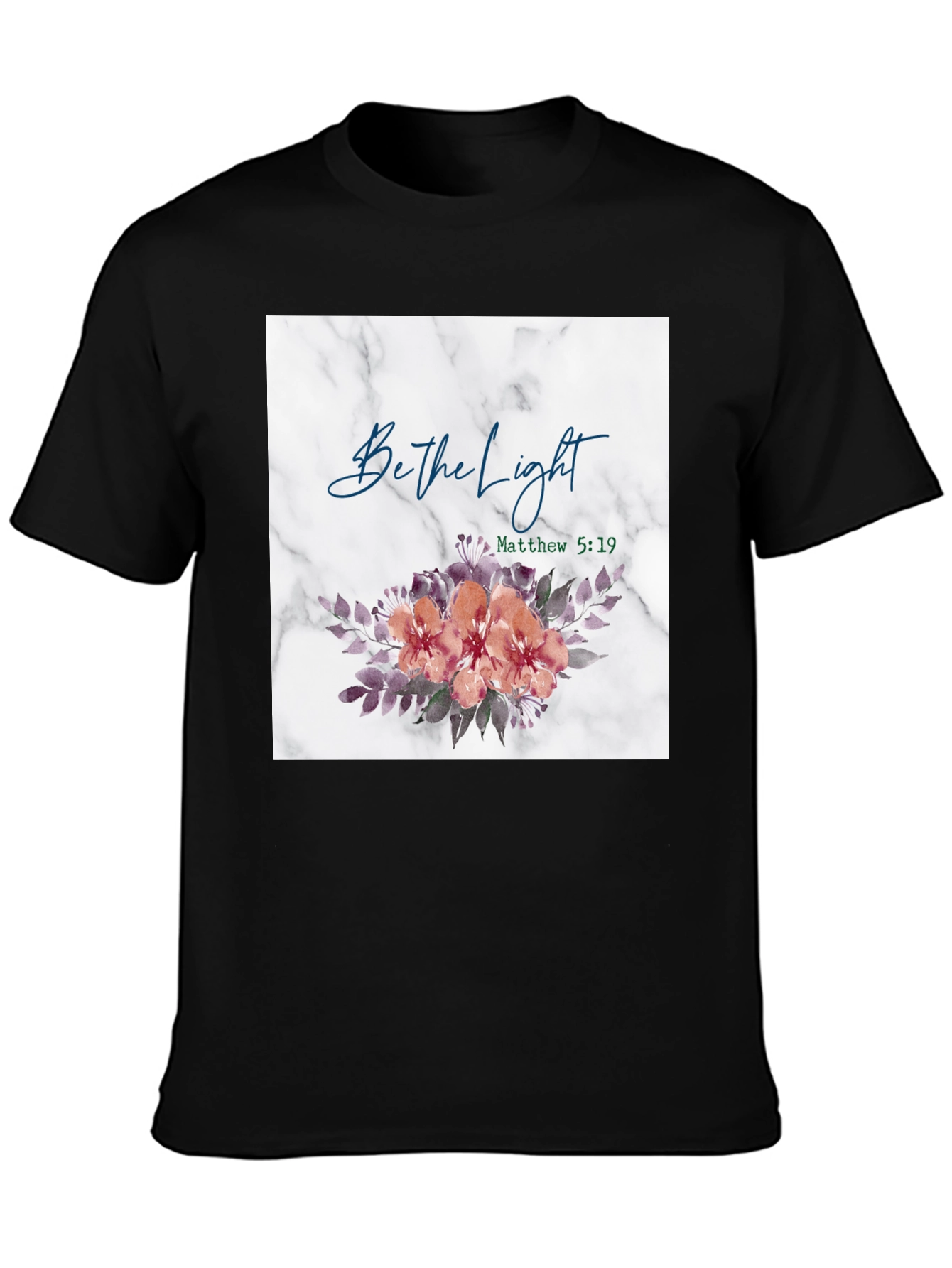 Be the Light Floral Graphic T-Shirt