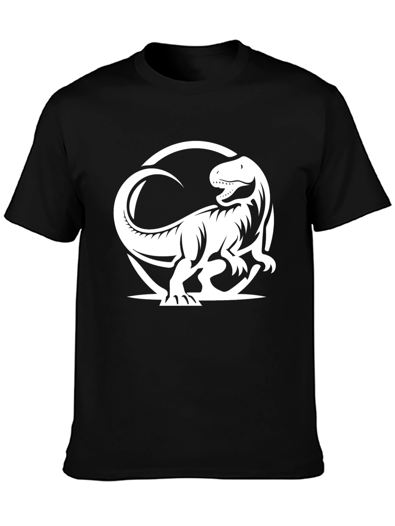 Dino Graphic Tee - Black T-Rex Design