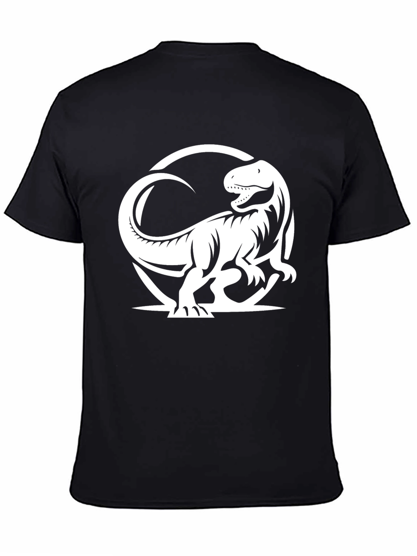 Dino Graphic Tee - Black T-Rex Design