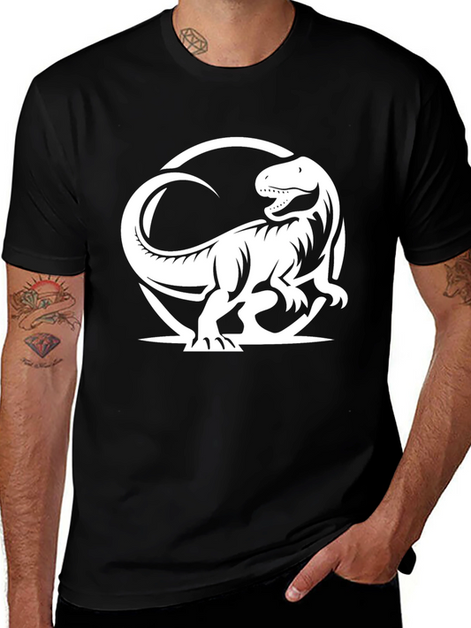 Dino Graphic Tee - Black T-Rex Design