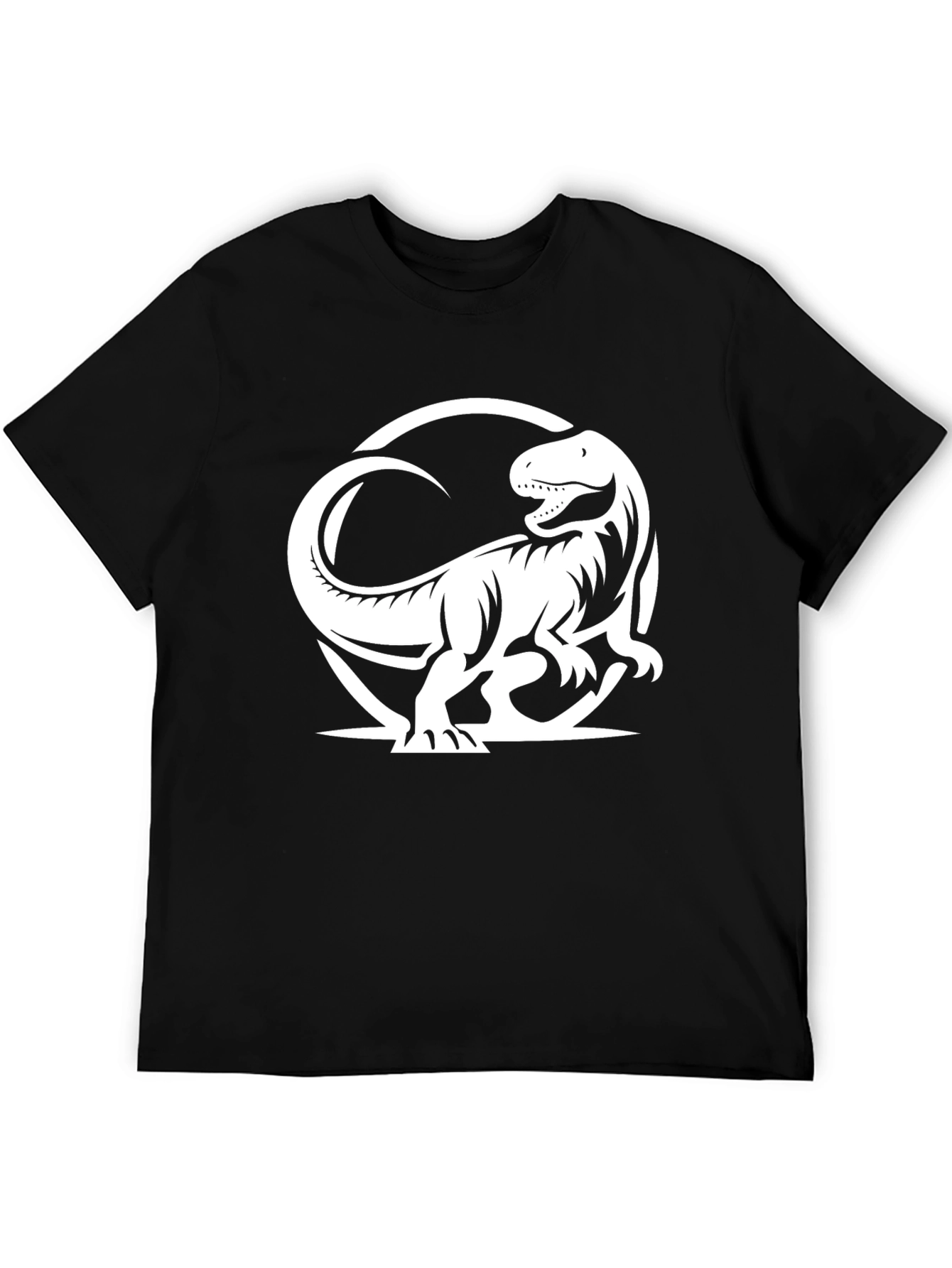 Dino Graphic Tee - Black T-Rex Design