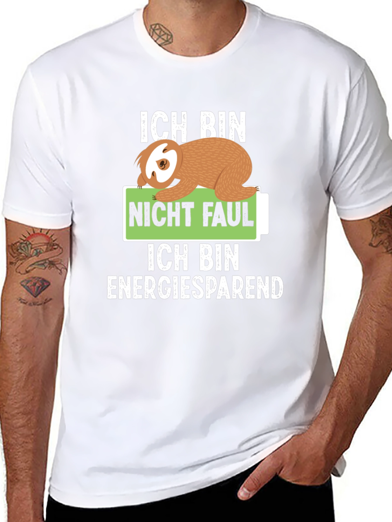 Funny Sloth Lazy Energy Saver T-Shirt