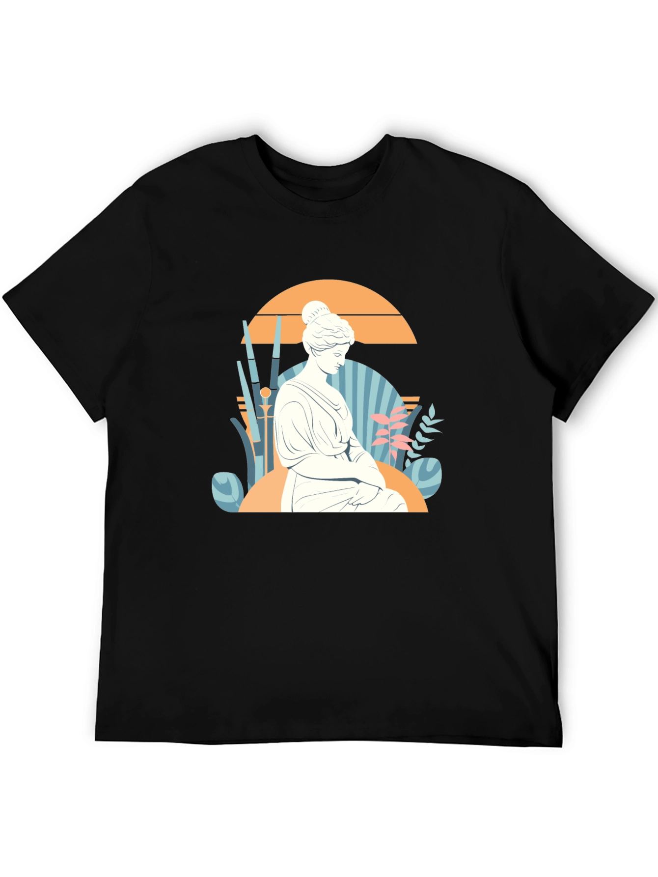 Statue Graphic Tee - Black Unisex T-Shirt