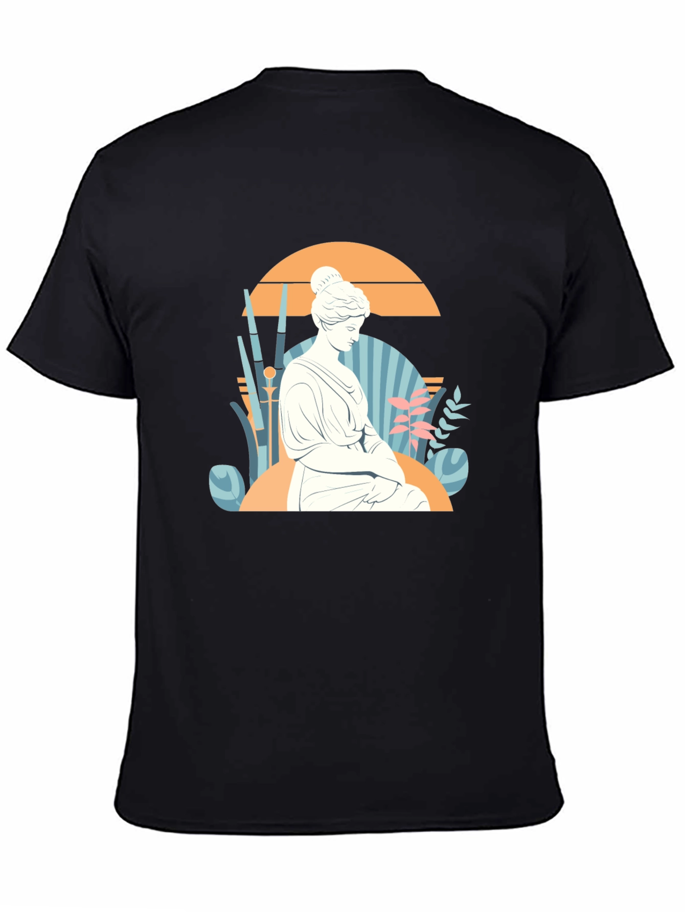 Statue Graphic Tee - Black Unisex T-Shirt