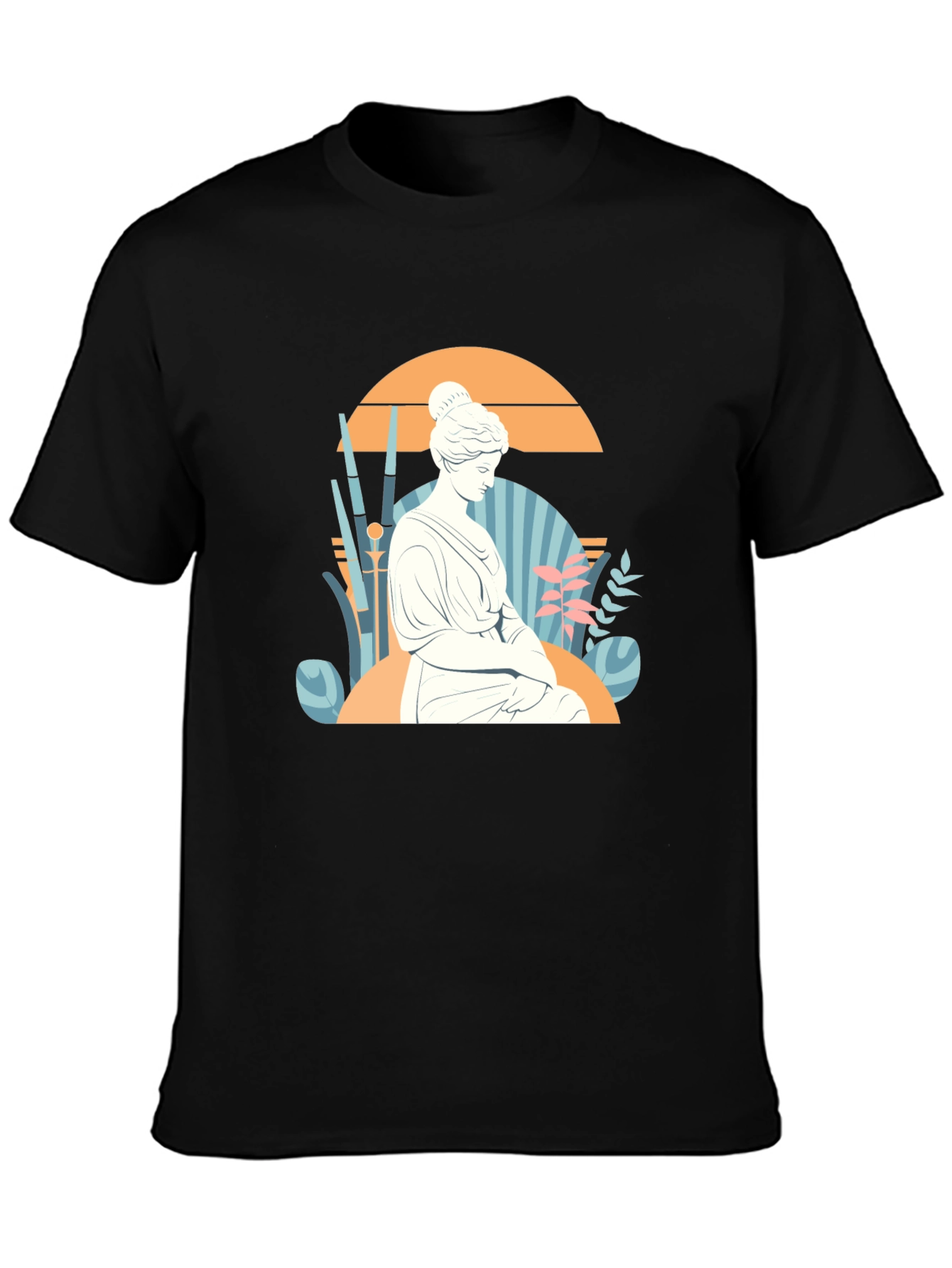 Statue Graphic Tee - Black Unisex T-Shirt