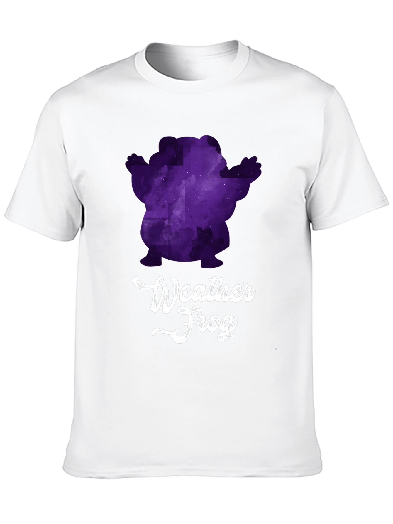 Weather Frog Graphic Tee - Black Cotton T-Shirt