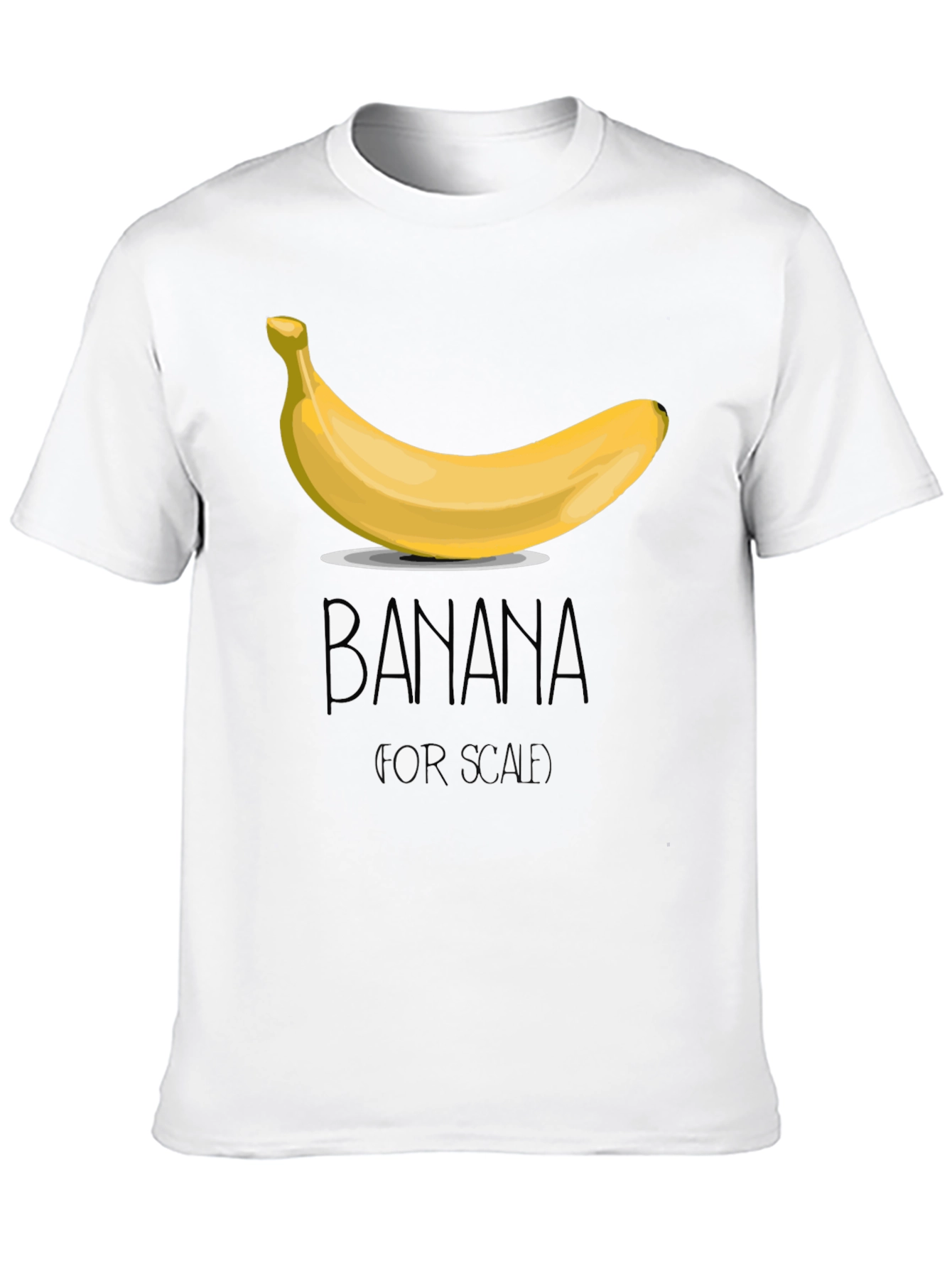 Banana For Scale Mens Black T-Shirt