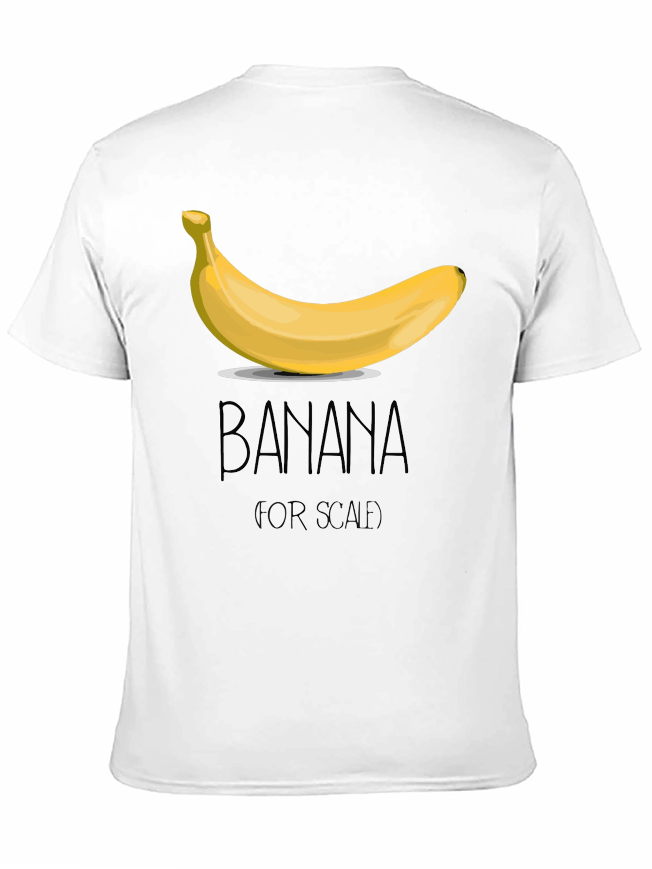 Banana For Scale Mens Black T-Shirt