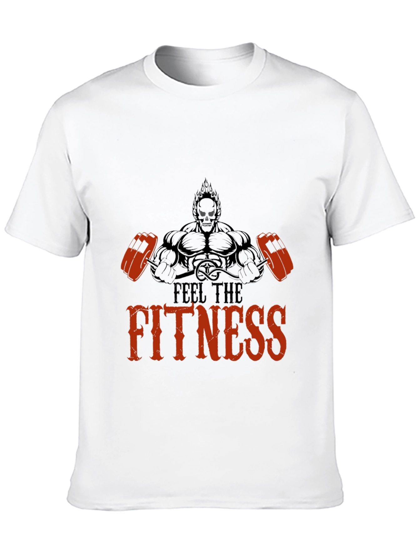 Feel the Fitness Black Graphic Tee