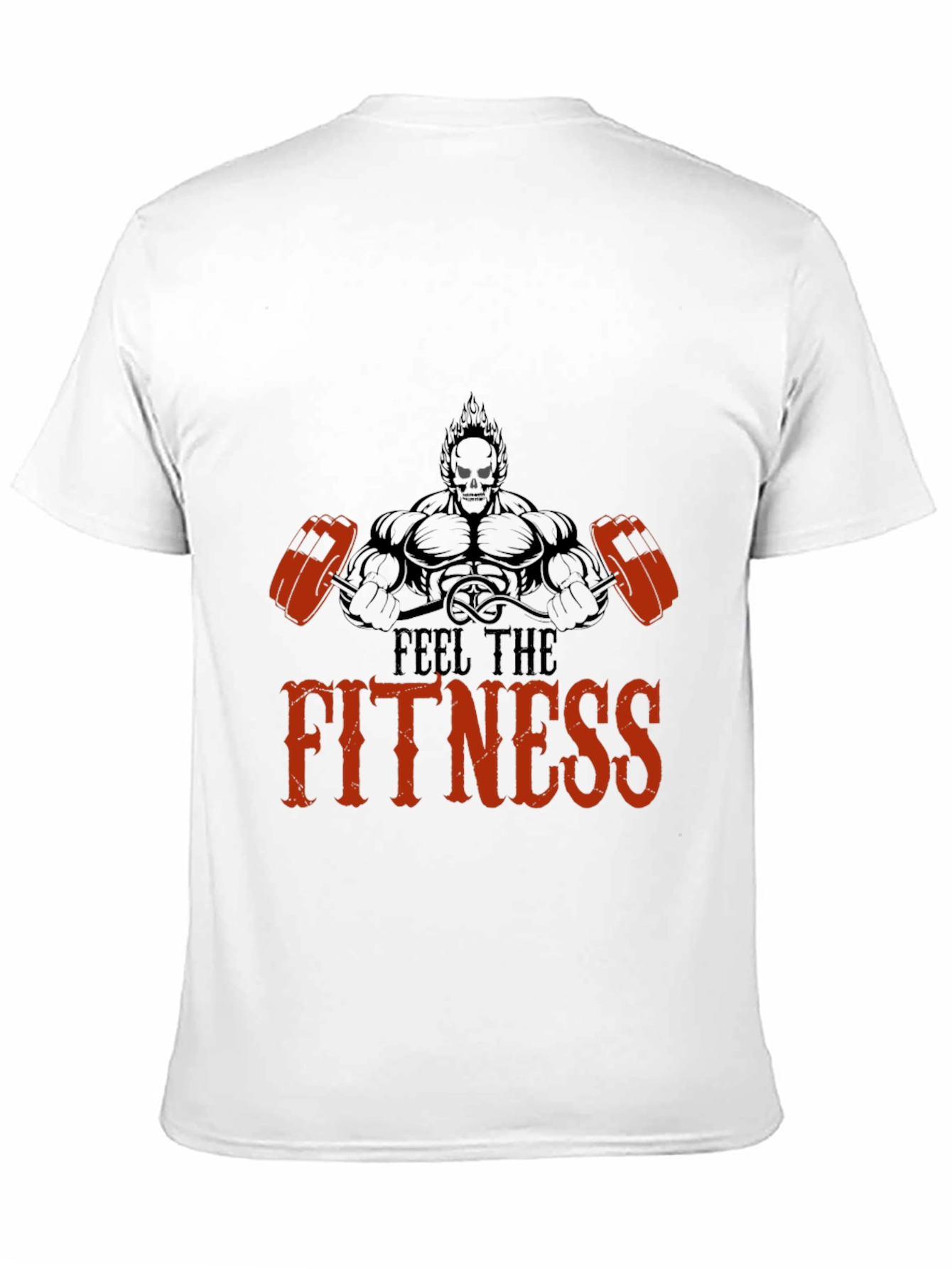 Feel the Fitness Black Graphic Tee