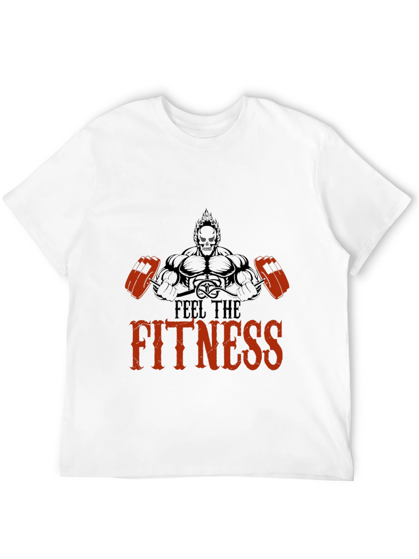 Feel the Fitness Black Graphic Tee