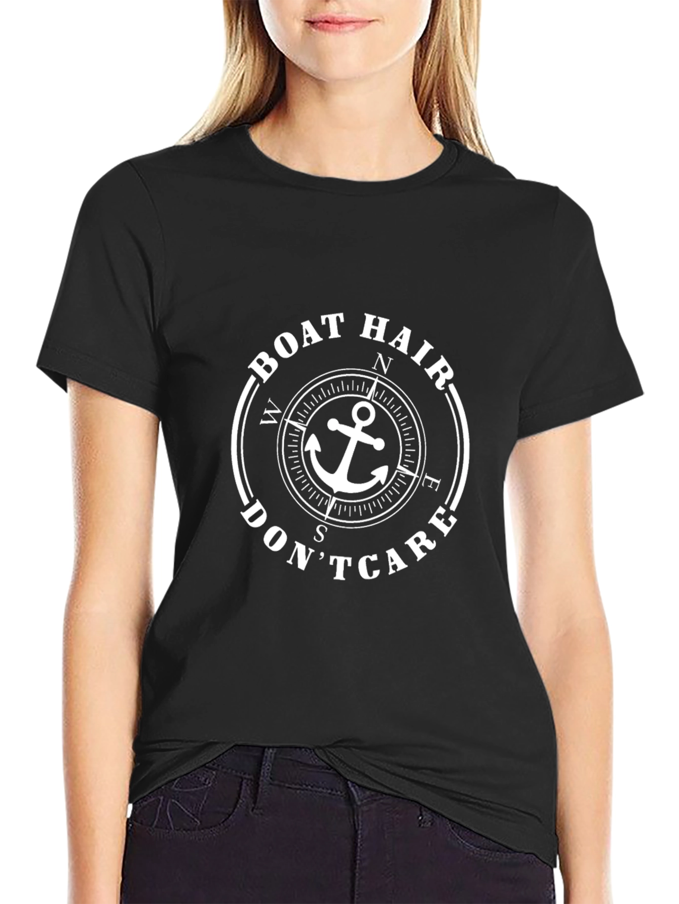 Boat Hair Dont Care Graphic T-Shirt