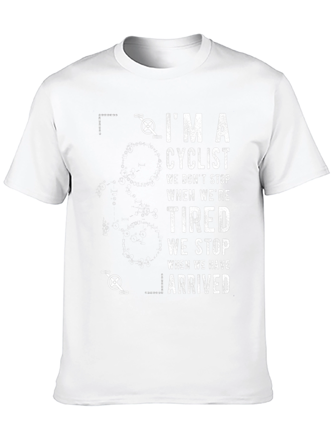 Cyclist Graphic T-Shirt - Never Quit Riding