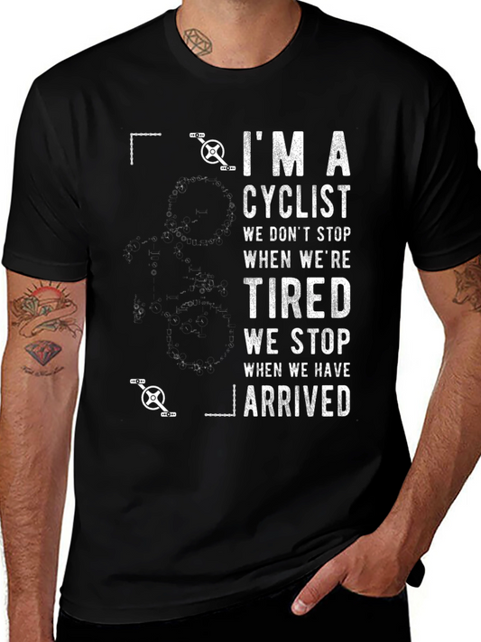 Cyclist Graphic T-Shirt - Never Quit Riding