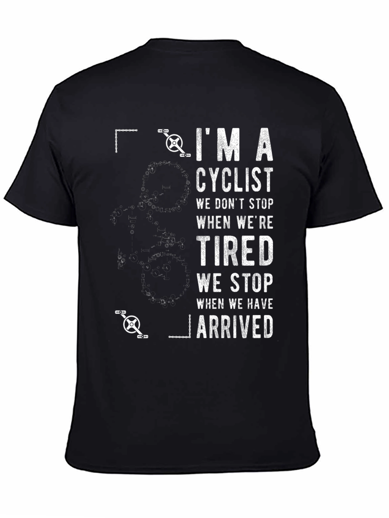 Cyclist Graphic T-Shirt - Never Quit Riding