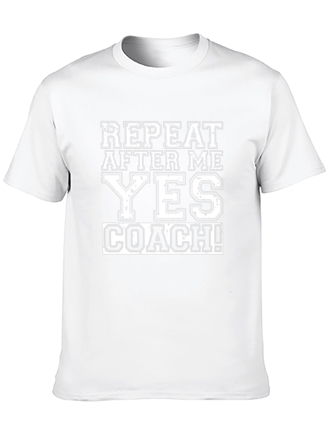 Repeat After Me Yes Coach! Black T-Shirt