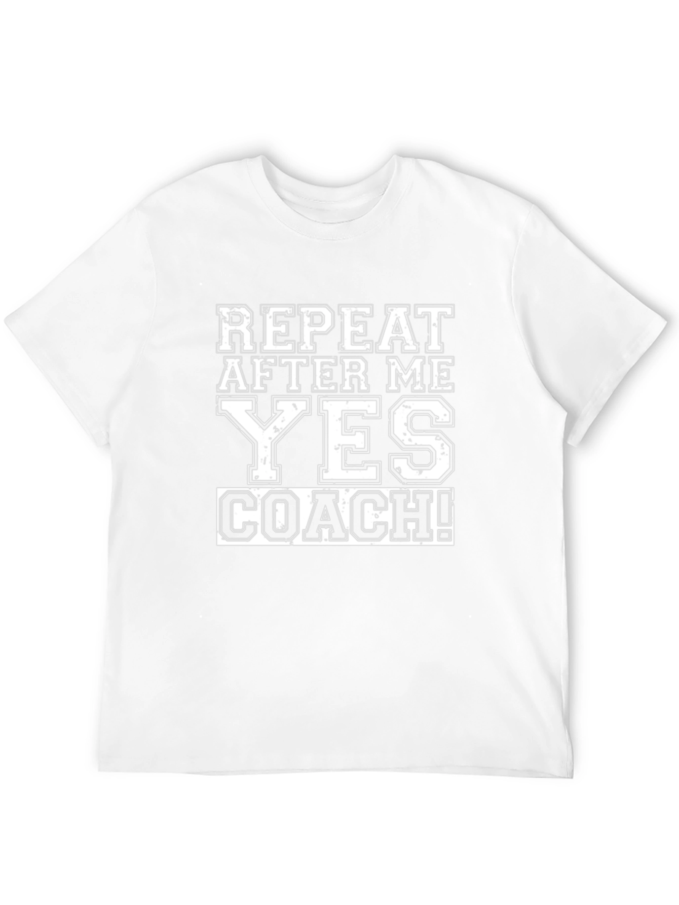 Repeat After Me Yes Coach! Black T-Shirt