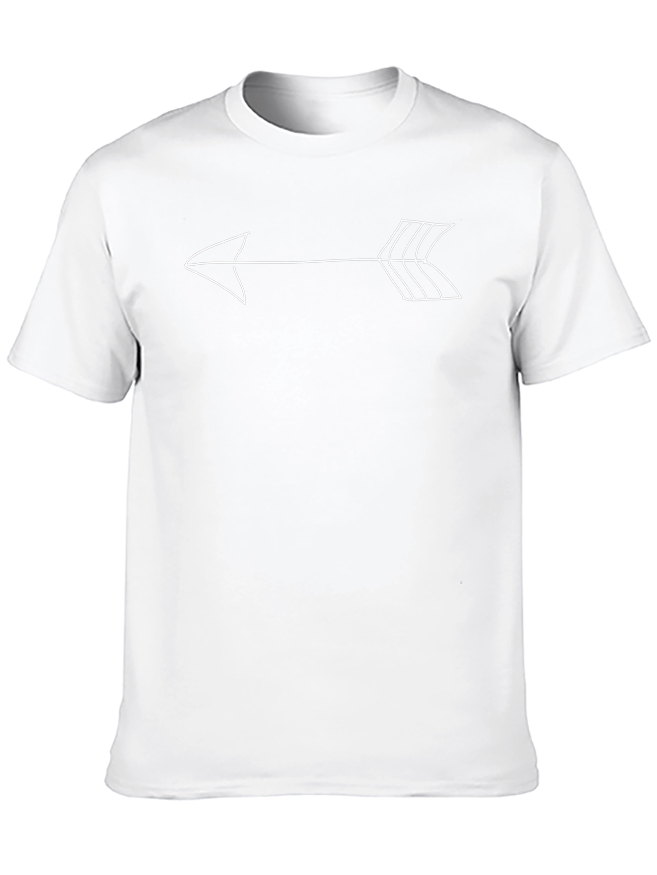 Minimalist Arrow Graphic Tee - Black
