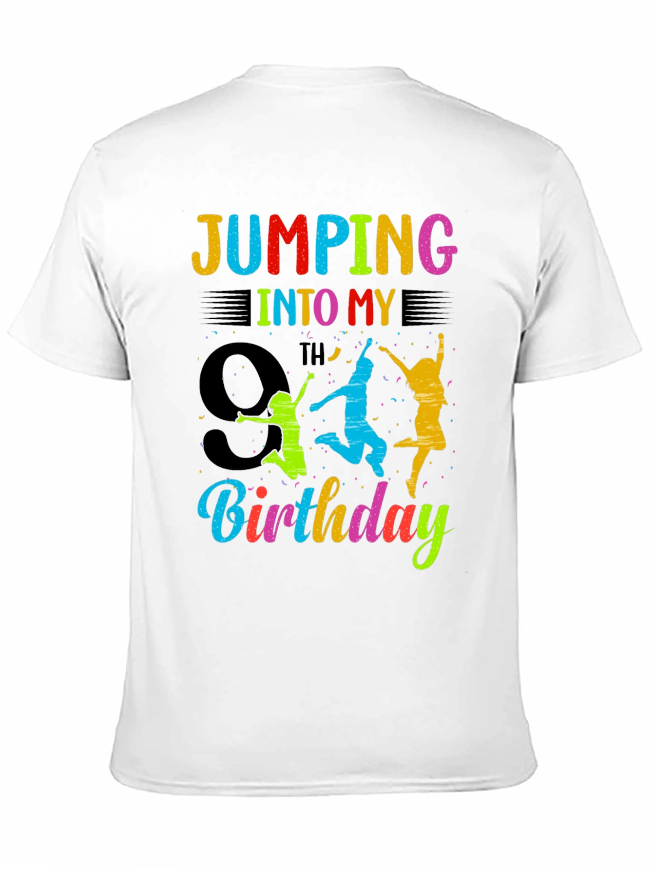 9th Birthday Jumping Graphic Tee
