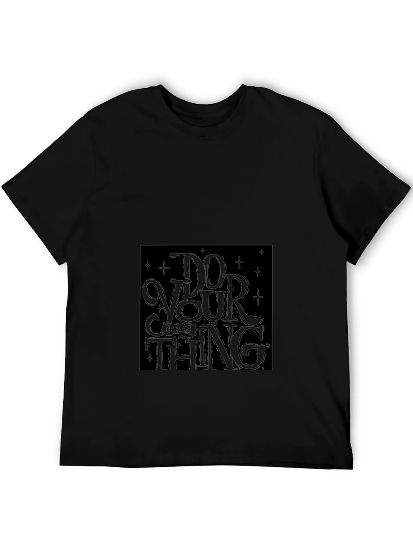 Do Your Own Thing Black Graphic Tee