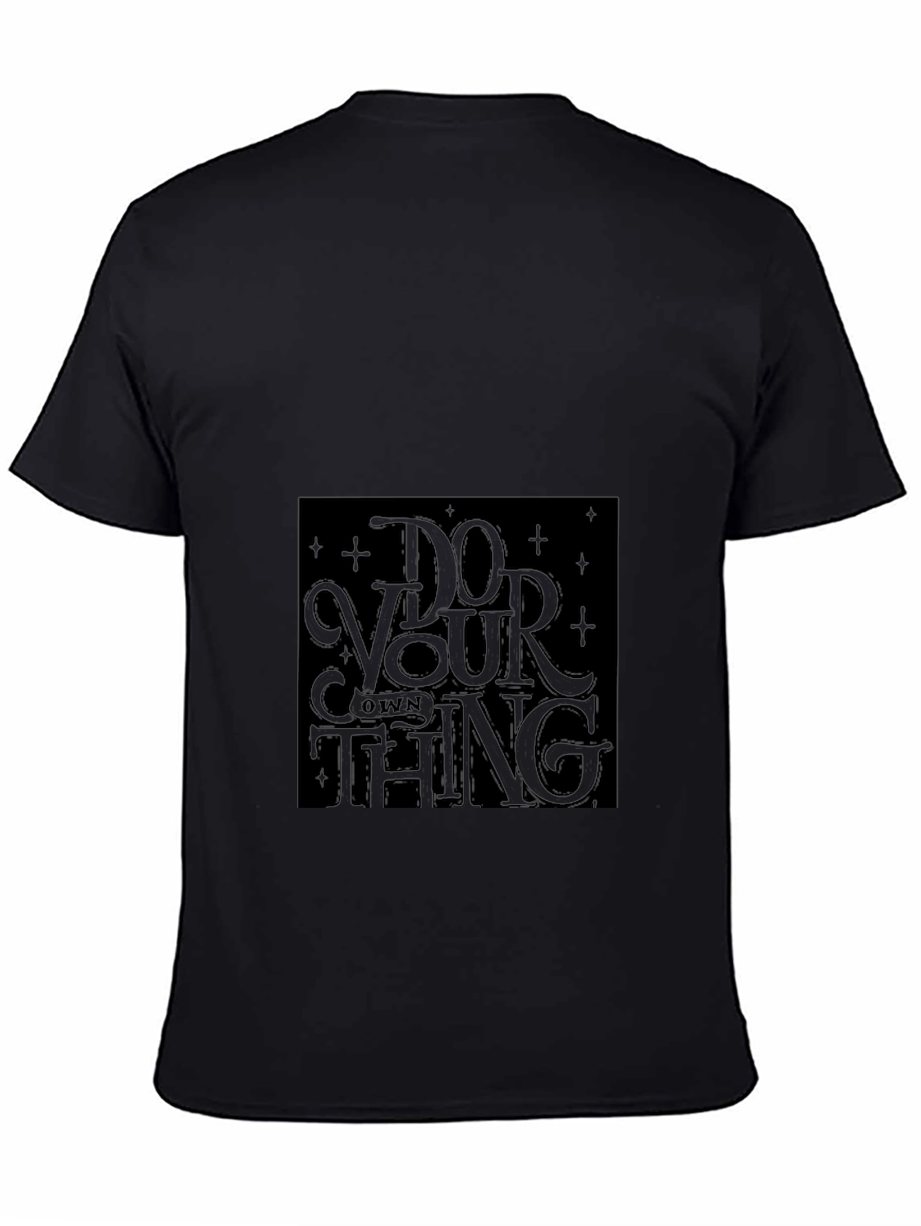Do Your Own Thing Black Graphic Tee