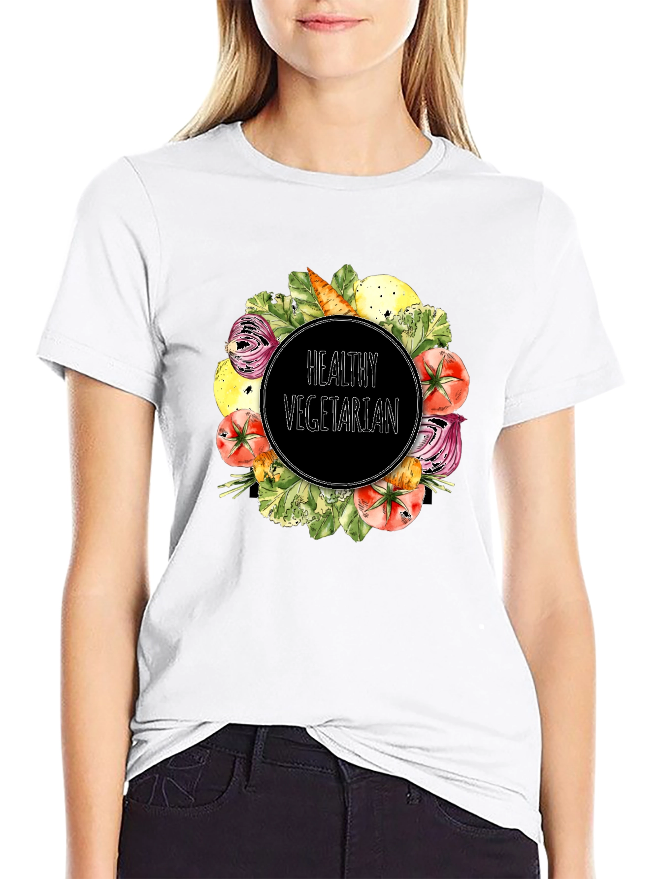 Healthy Vegetarian Graphic T-Shirt
