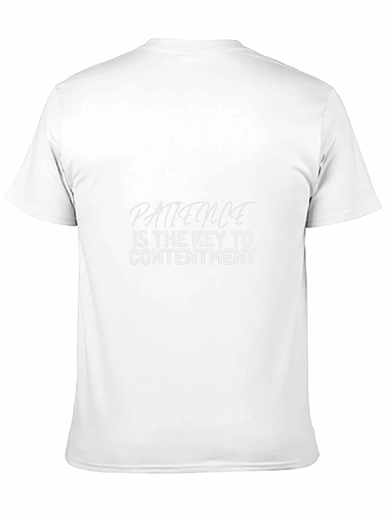 Patience is Key T-Shirt - Black Inspirational Quote