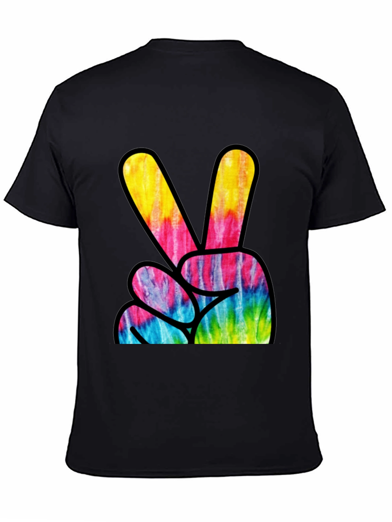 Tie-Dye Peace Sign Graphic Tee