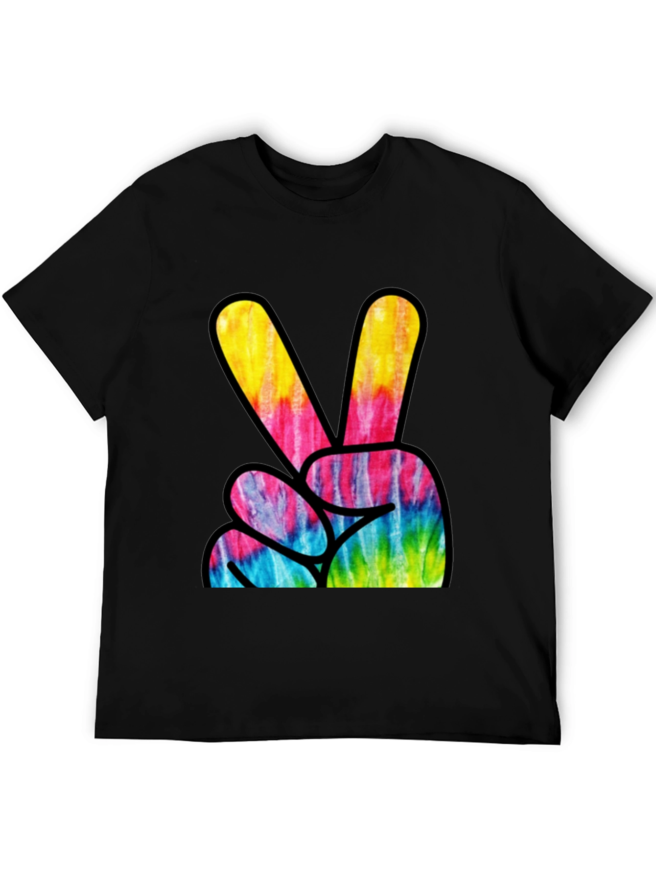 Tie-Dye Peace Sign Graphic Tee