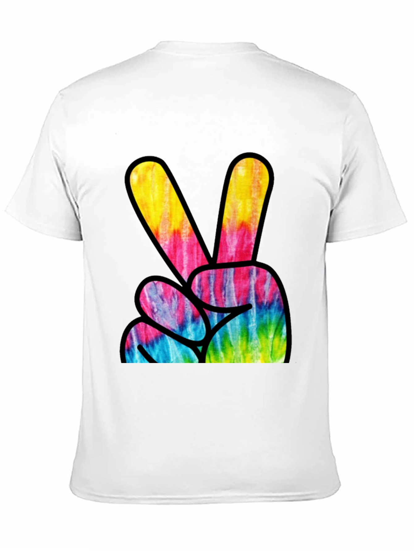 Tie-Dye Peace Sign Graphic Tee