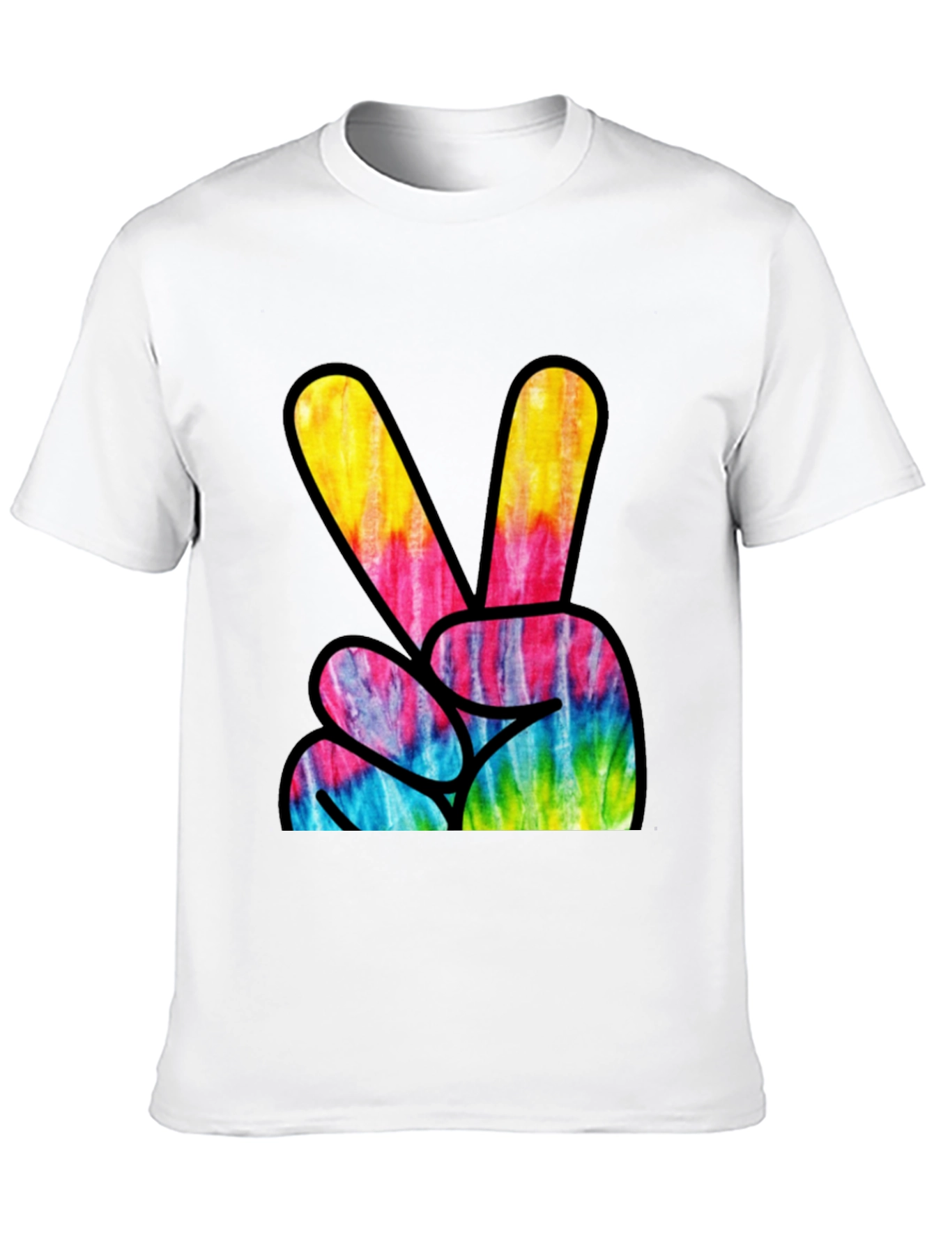 Tie-Dye Peace Sign Graphic Tee