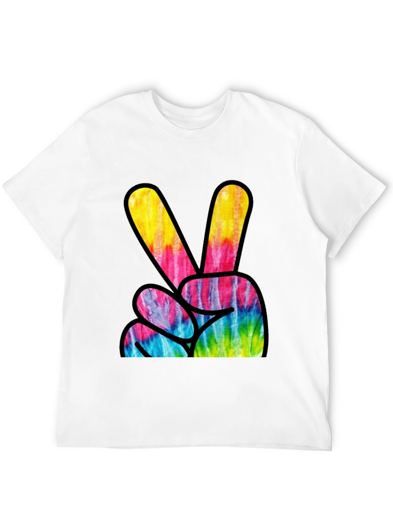 Tie-Dye Peace Sign Graphic Tee