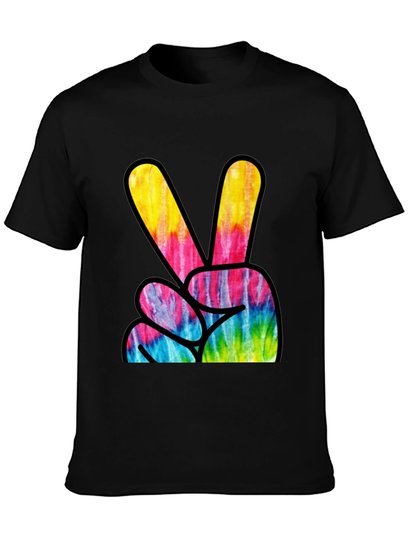 Tie-Dye Peace Sign Graphic Tee