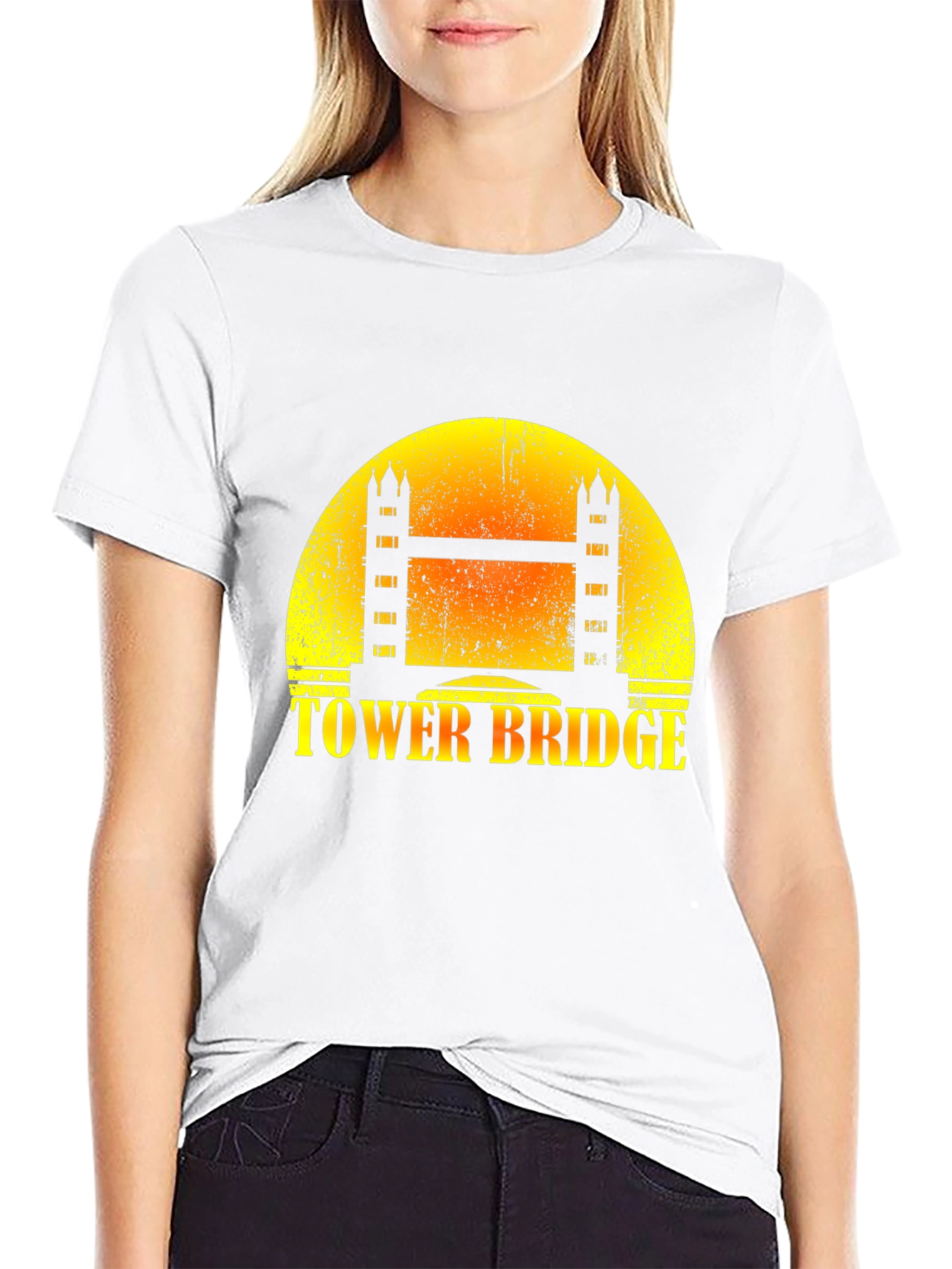 Tower Bridge Sunset Graphic T-Shirt