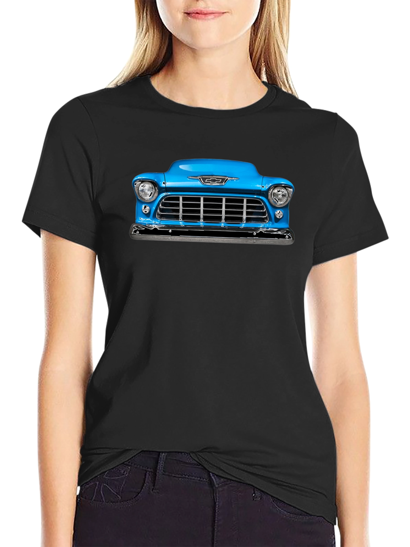 Retro Car Graphic Tee - Mens Black T-Shirt