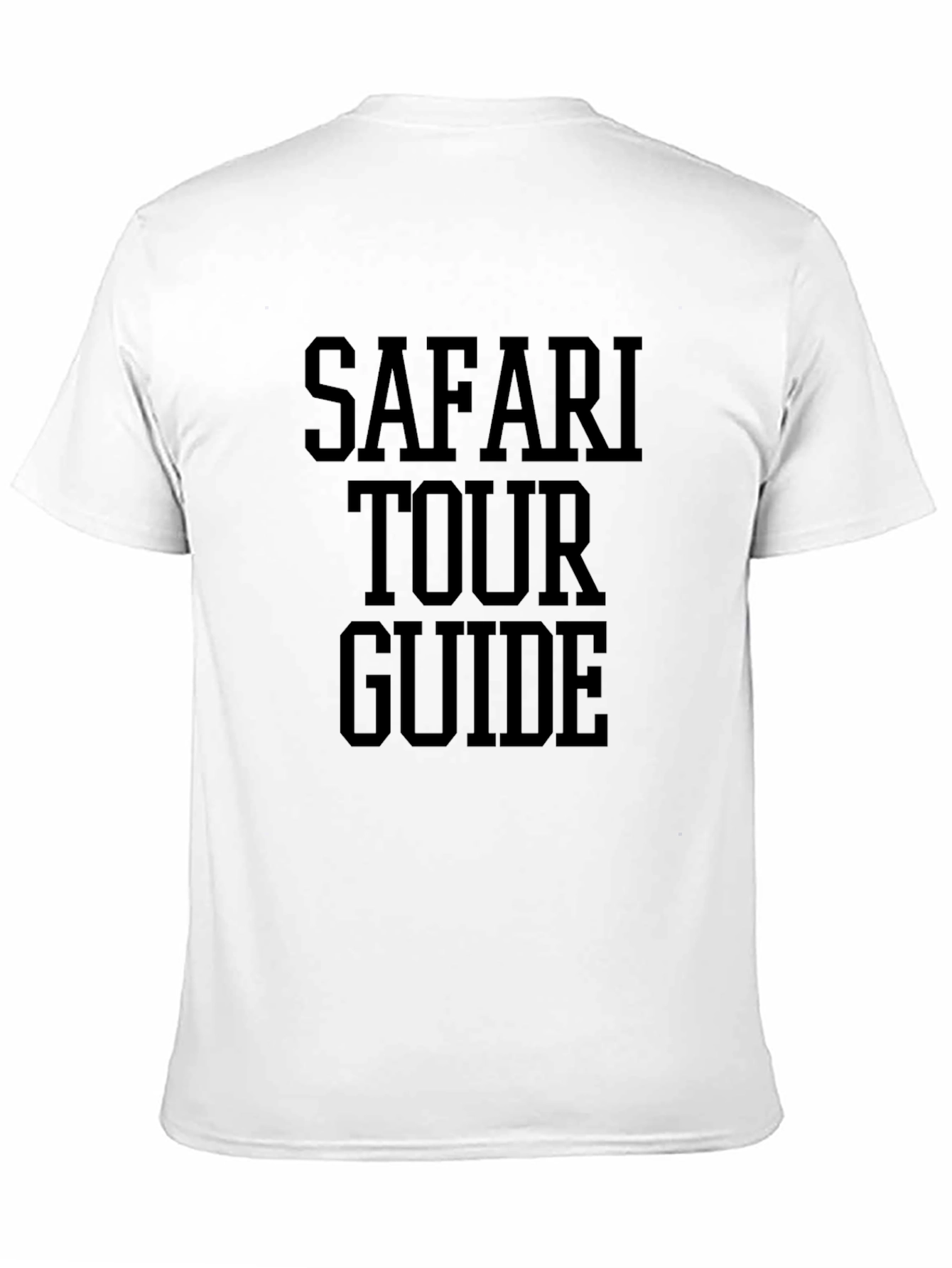 Safari Tour Guide Black Graphic Tee