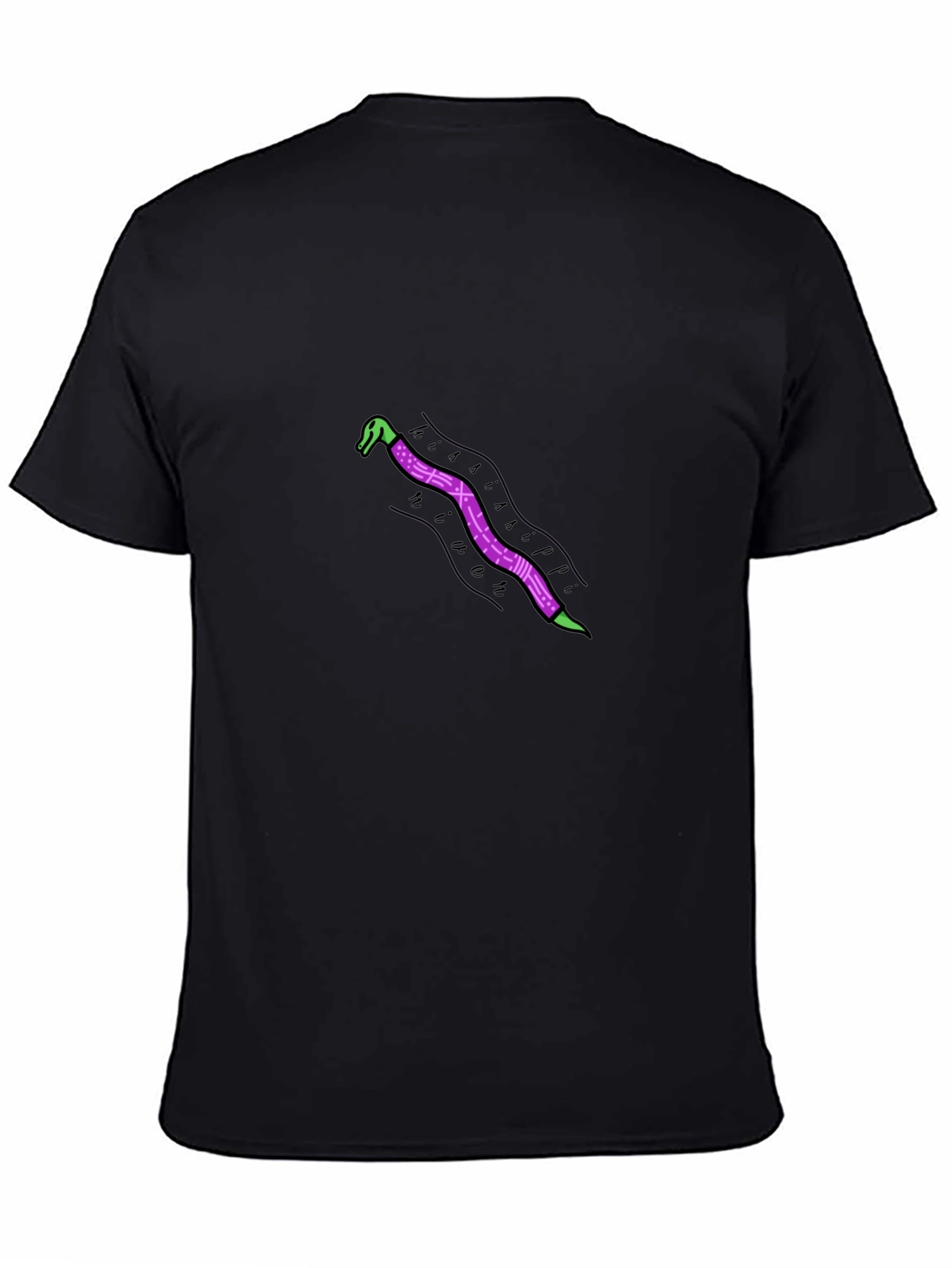 Mississippi River Snake Black T-Shirt