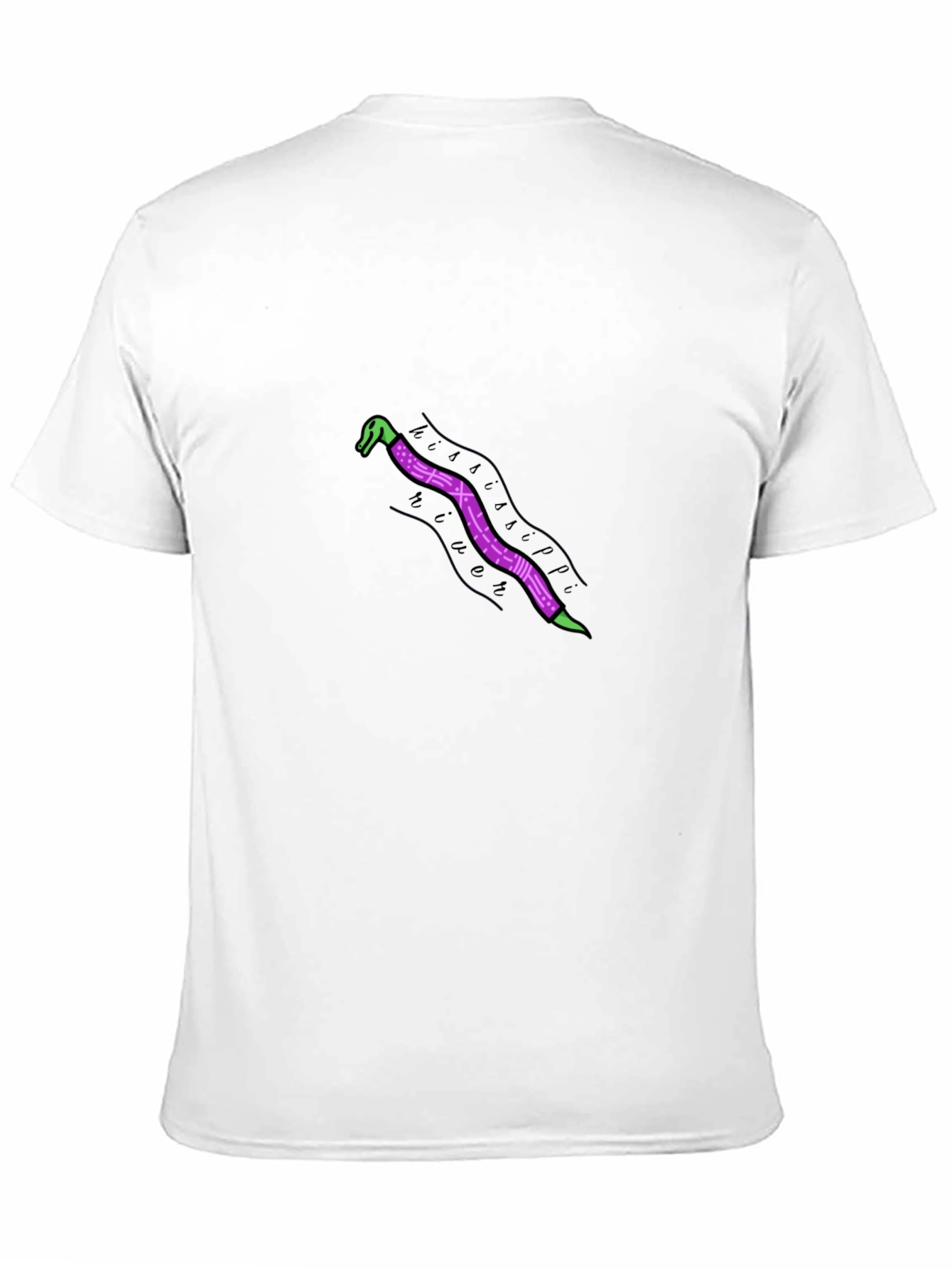 Mississippi River Snake Black T-Shirt