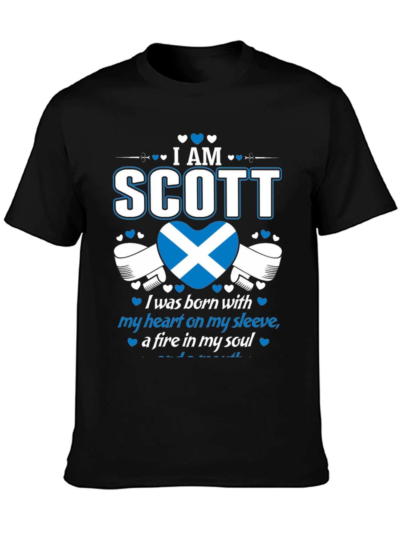 I Am Scott Scotland Heart T-Shirt