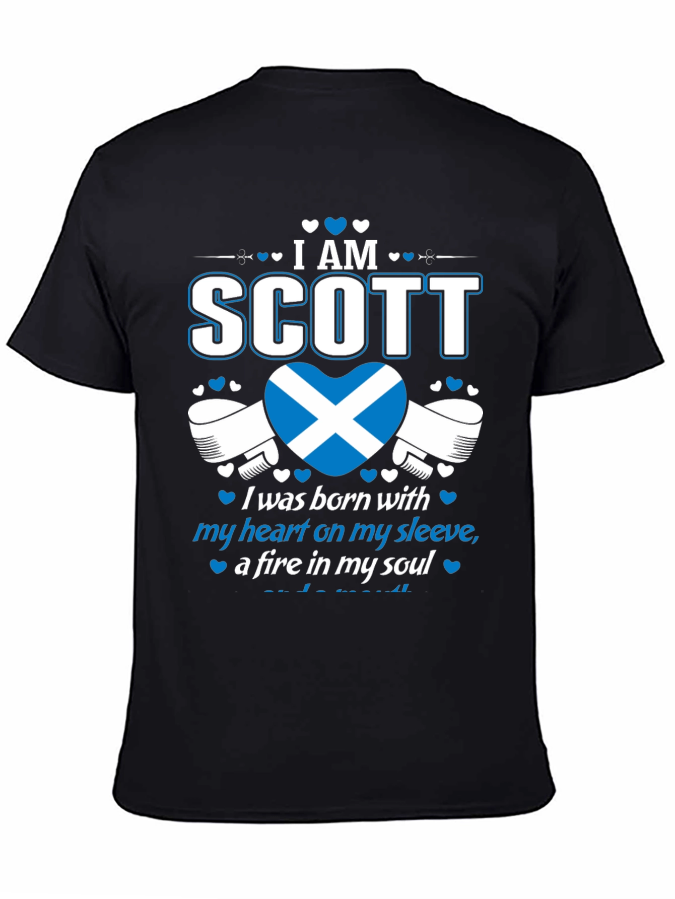 I Am Scott Scotland Heart T-Shirt