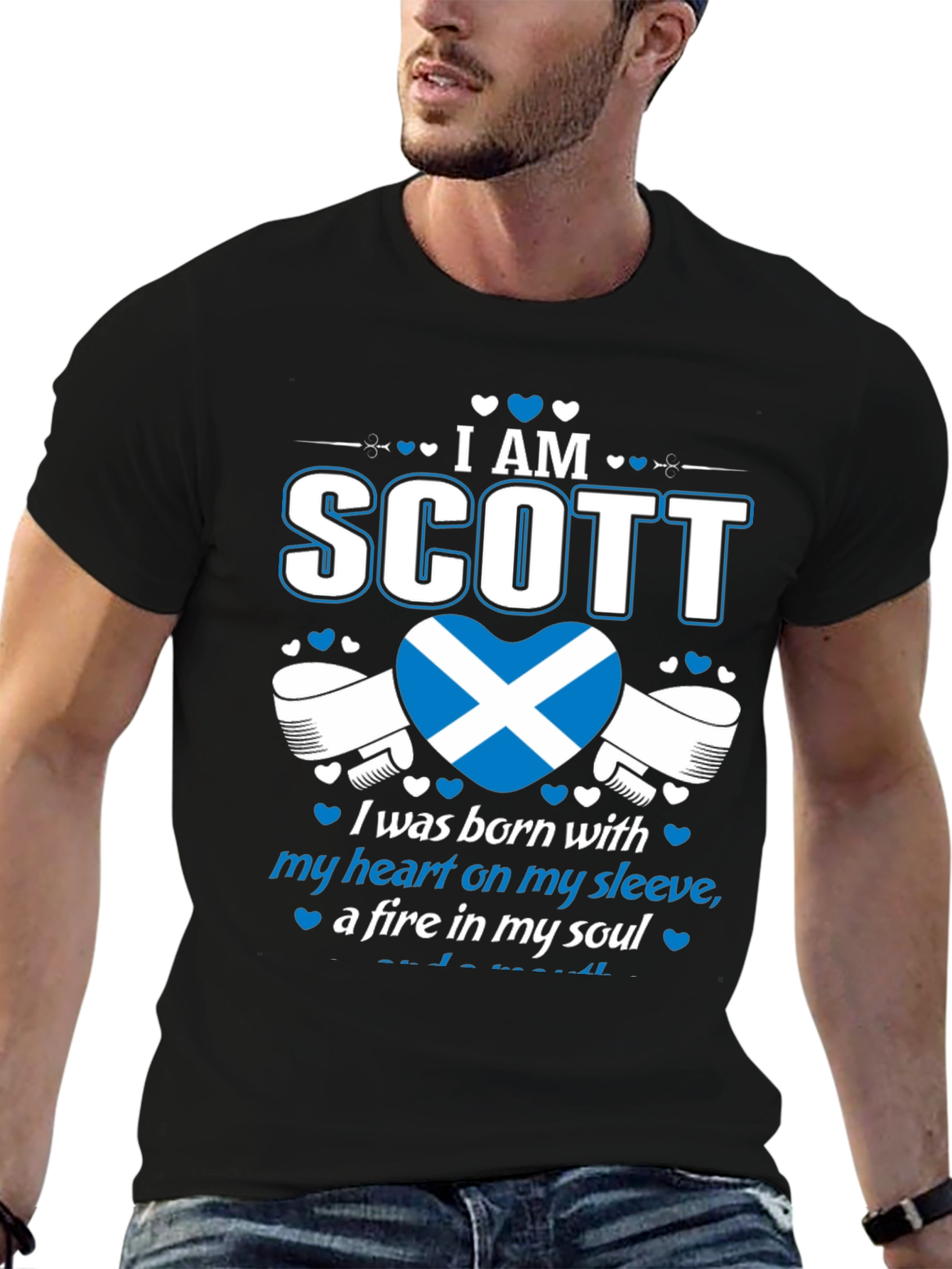 I Am Scott Scotland Heart T-Shirt