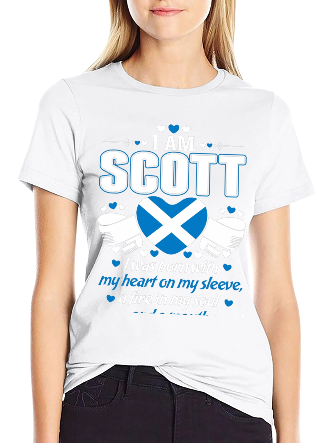 I Am Scott Scotland Heart T-Shirt
