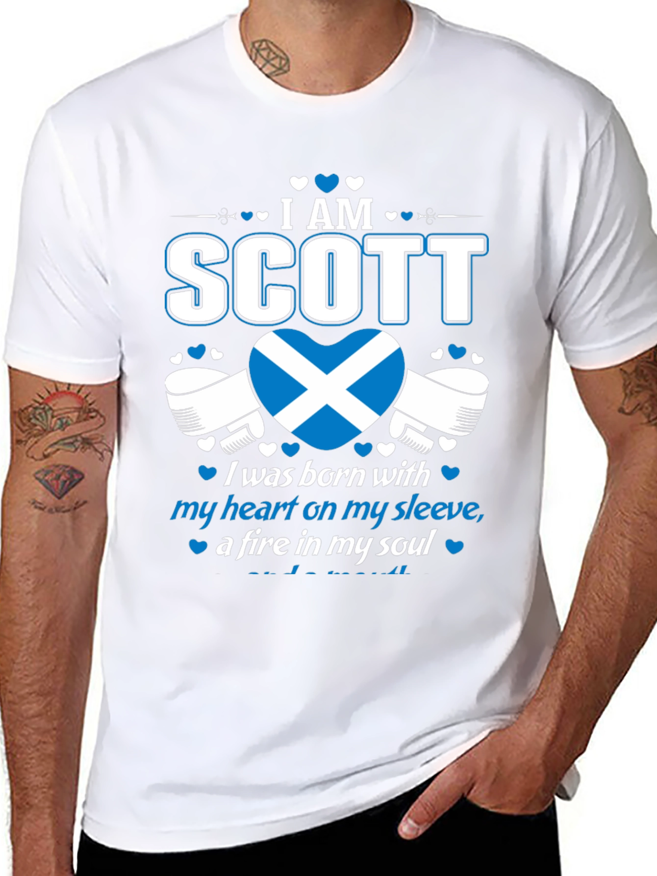I Am Scott Scotland Heart T-Shirt