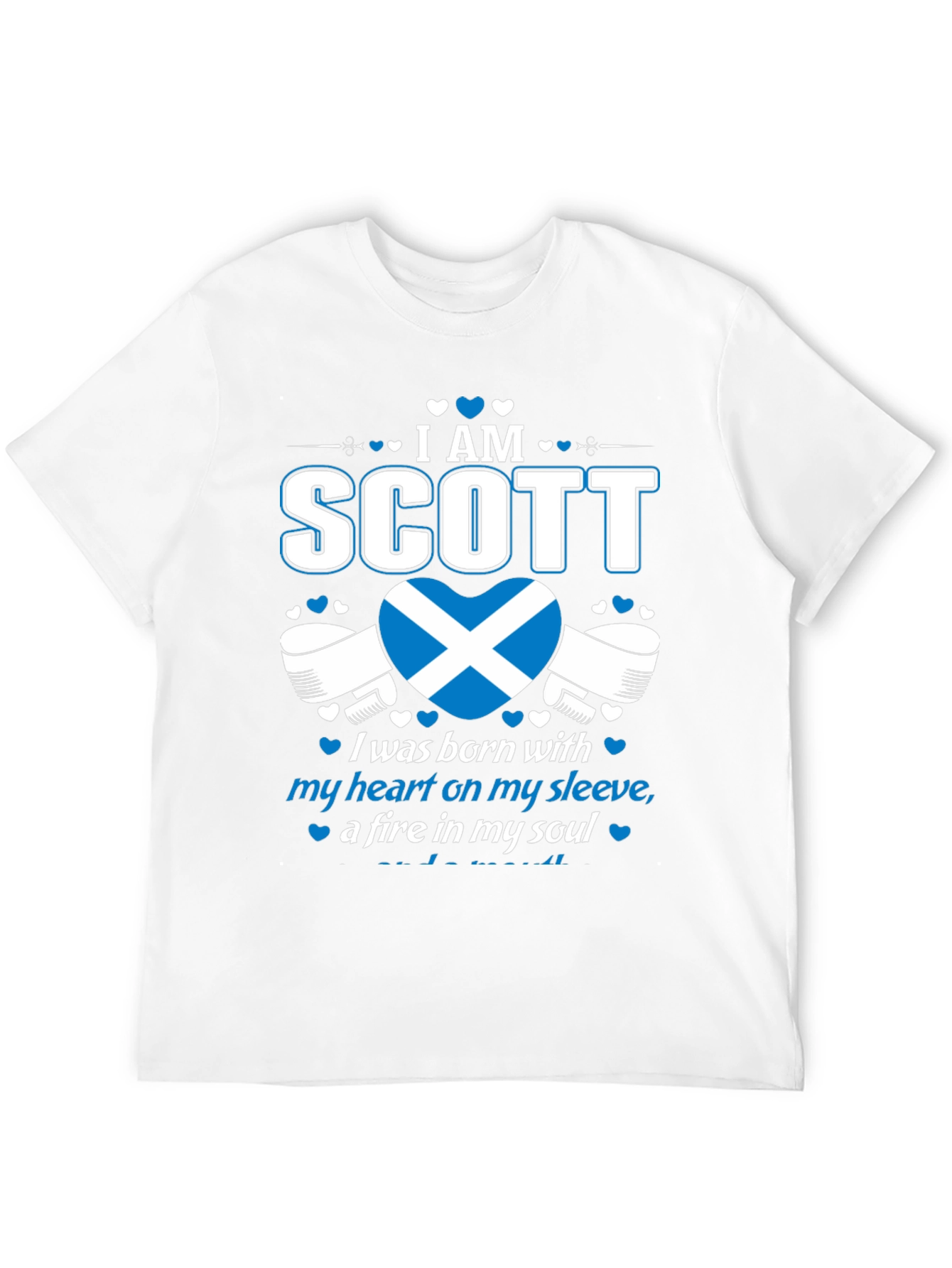 I Am Scott Scotland Heart T-Shirt