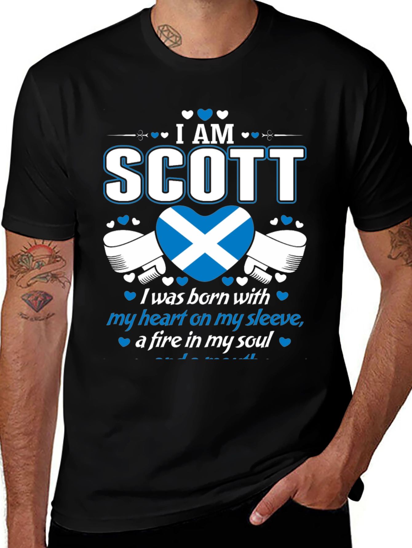 I Am Scott Scotland Heart T-Shirt