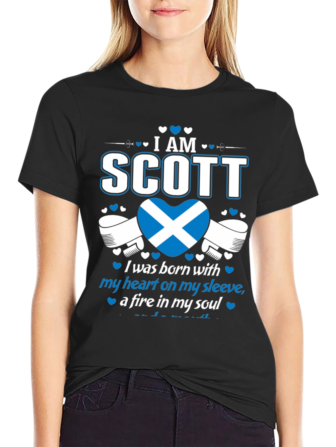 I Am Scott Scotland Heart T-Shirt