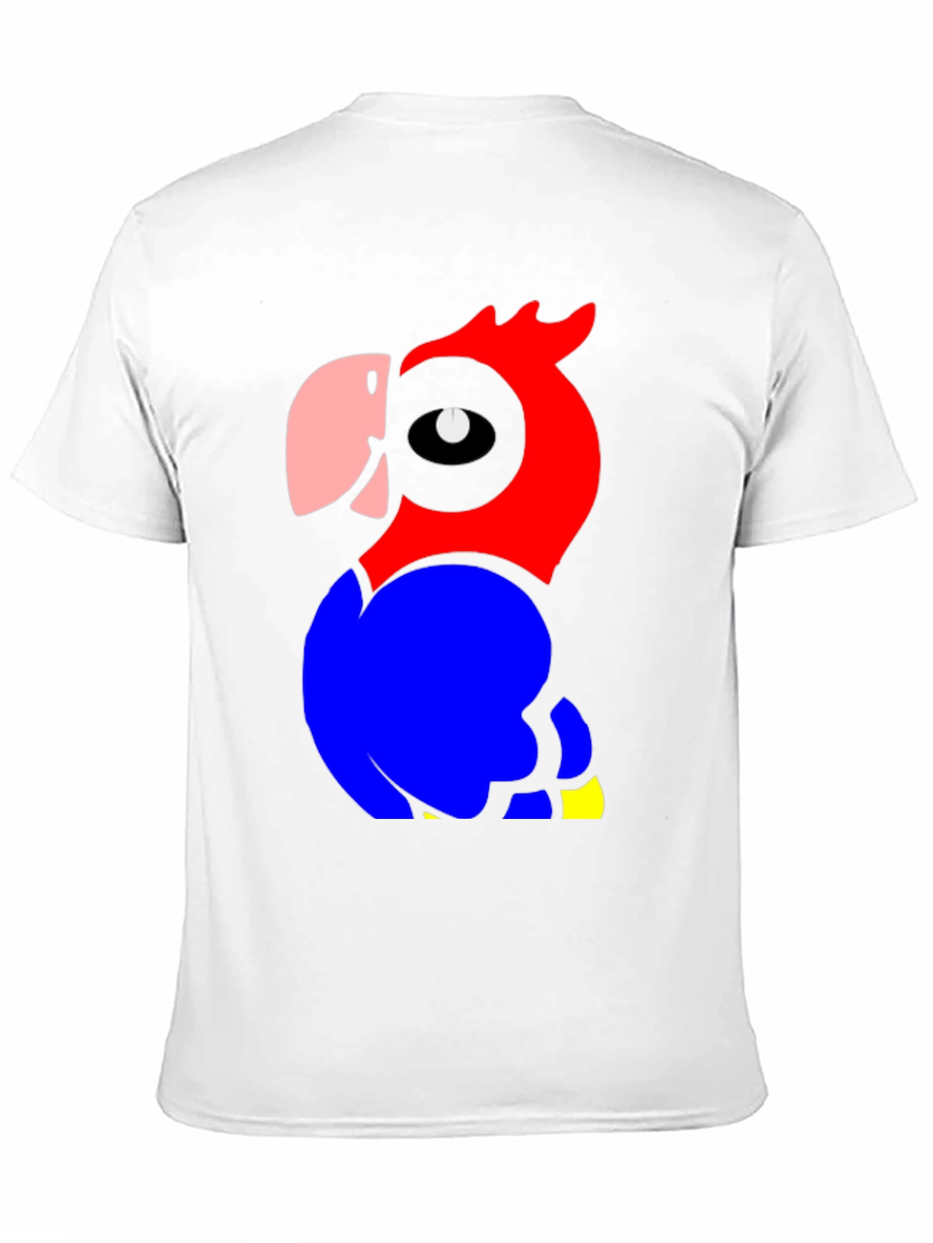 Parrot Graphic Tee - Mens Black Cotton T-Shirt