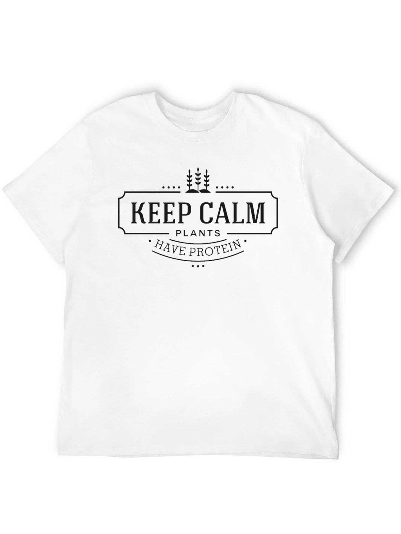 Mens Black Keep Calm Graphic Tee