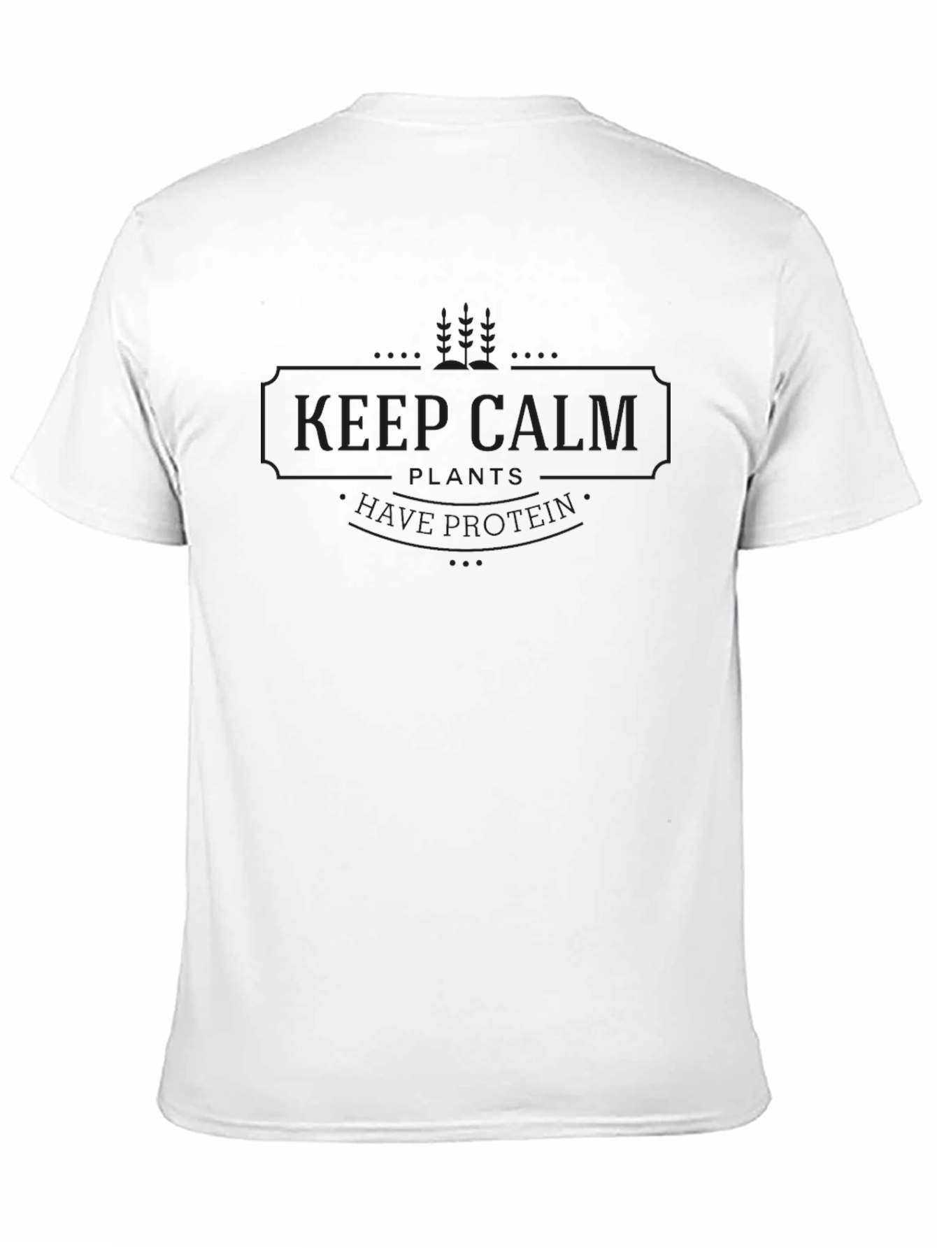 Mens Black Keep Calm Graphic Tee